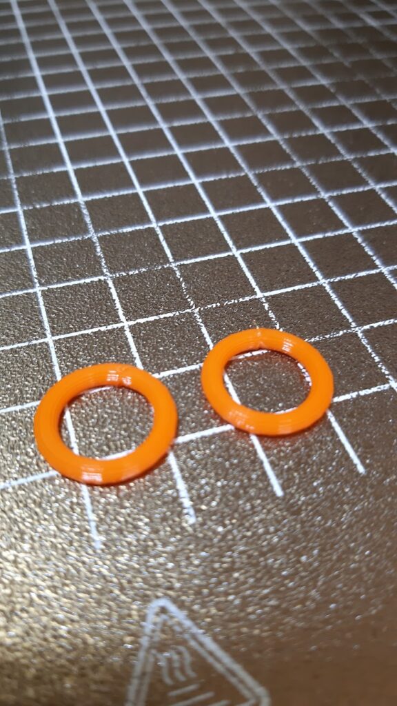 tpu gaskets on the print bed