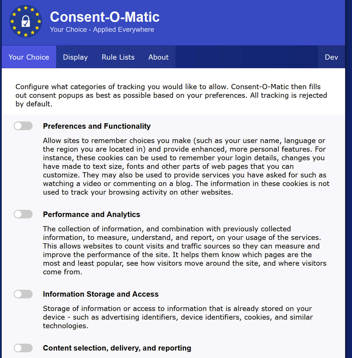 consent-o-matic screenhot