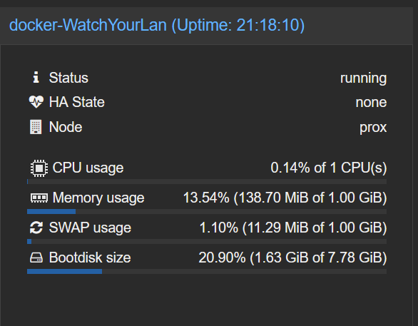 proxmox resource screen